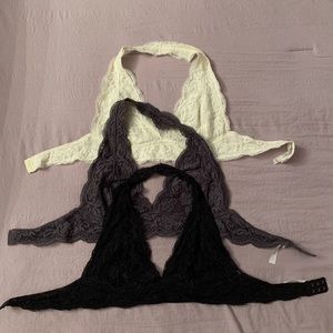 Urban Outfitters Tri-Color Bralette Set